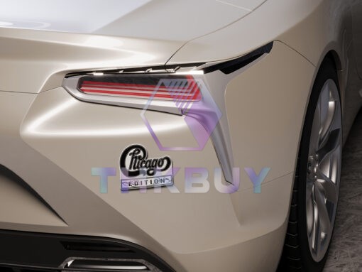 Chicago Edition Laser Engraved Car Emblem - Image 3