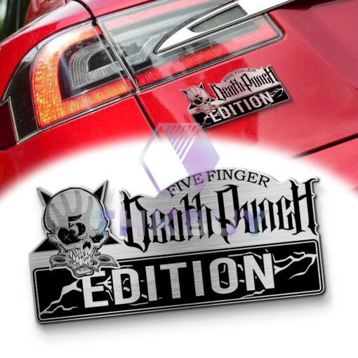 Five Finger Death Punch Edition Laser Engraved Car Name Emblem