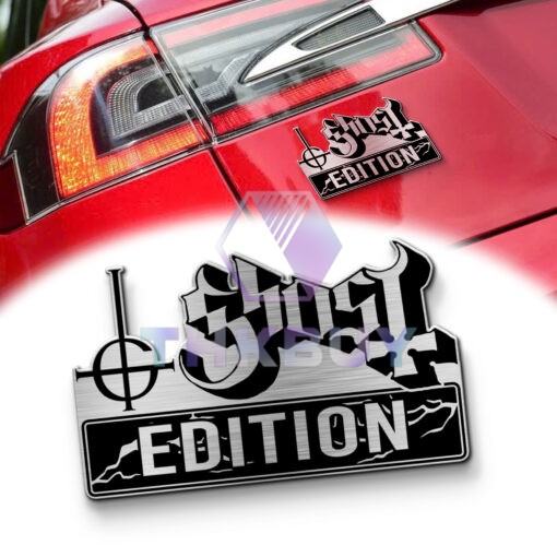 Ghost Band Edition Laser Engraved Car Name Emblem