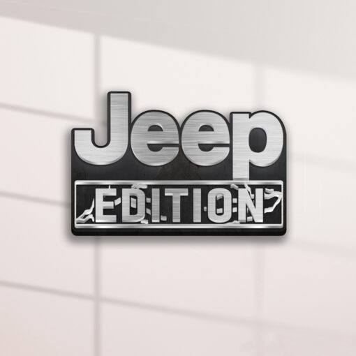 Jeep Edition Laser Engraved or 3D Inlayed Car Name Badge - Image 2