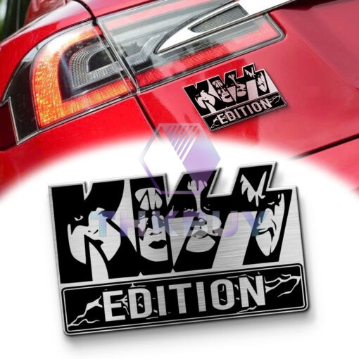KISS Edition Laser Engraved Car Name Emblem New Version
