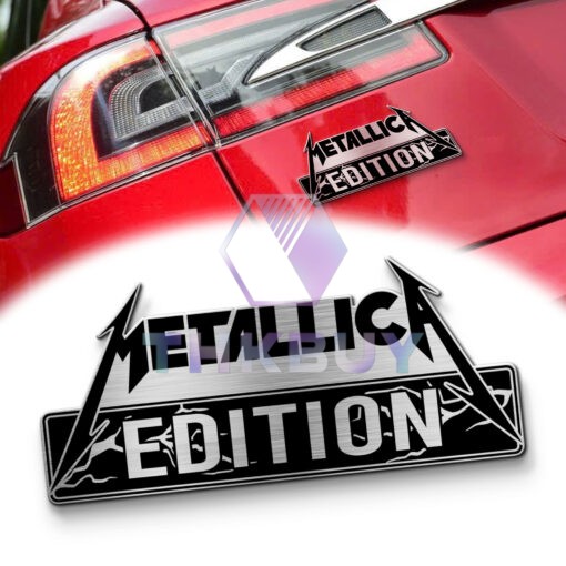 Metallica Edition Laser Engraved Car Name Emblem Version 1