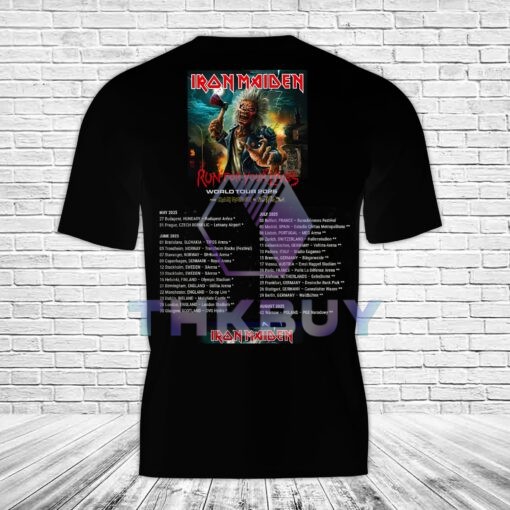 Iron Maiden 2025 -26 World Tour AOP Unisex 3D T-shirt - Image 2