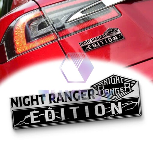 Night Ranger Edition Laser Engraved Car Name Emblem