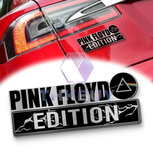 Pink Floyd Edition Laser Engraved Car Name Badge