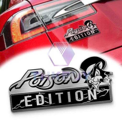 Poison Edition Laser Engraved Car Name Emblem