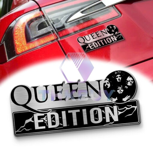Queen Band Edition Laser Engraved Car Name Emblem