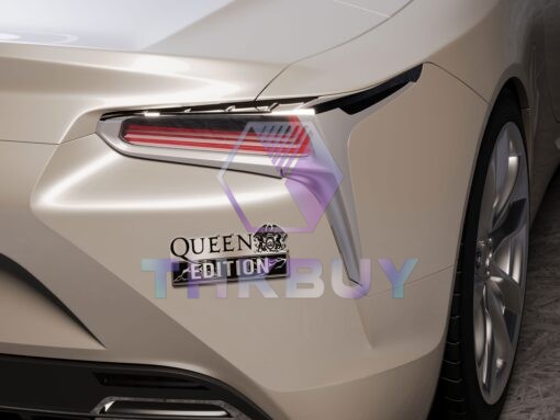 Queen Edition Laser Engraved Car Name Emblem - Image 4