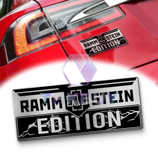 Rammstein Edition Laser Engraved Car Name Emblem