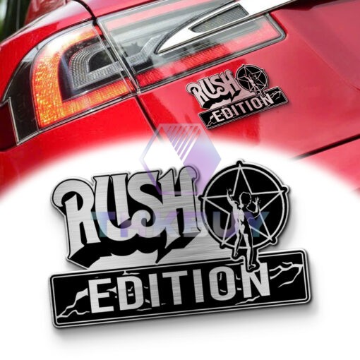 Rush Edition Laser Engraved Car Name Emblem