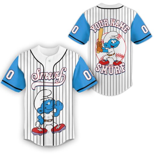 Personalized The Smurfs Baseball Jersey - THK1358 - Image 4