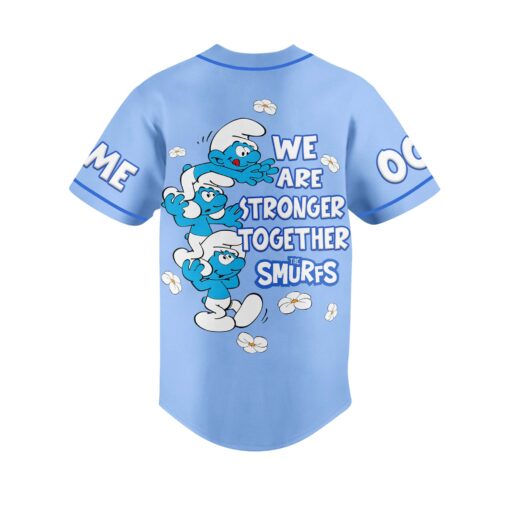 Personalized The Smurfs Baseball Jersey - Image 3