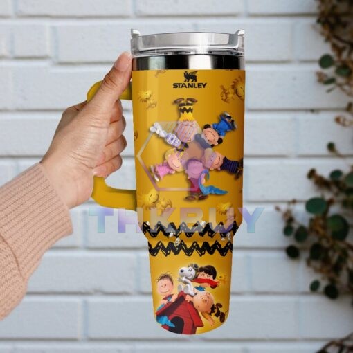 Snoopy Custom Stanley Quencher 40oz Stanley Tumbler - Image 2