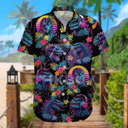 Godzilla Tropical Hawaiian Shirt - Image 5