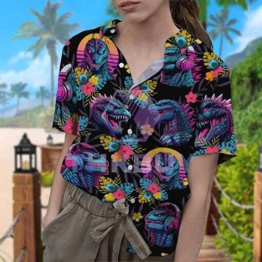 Godzilla Tropical Hawaiian Shirt - Image 4