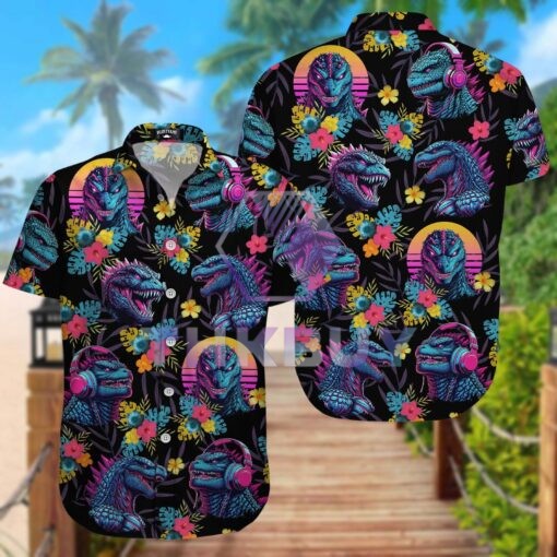 Godzilla Tropical Hawaiian Shirt
