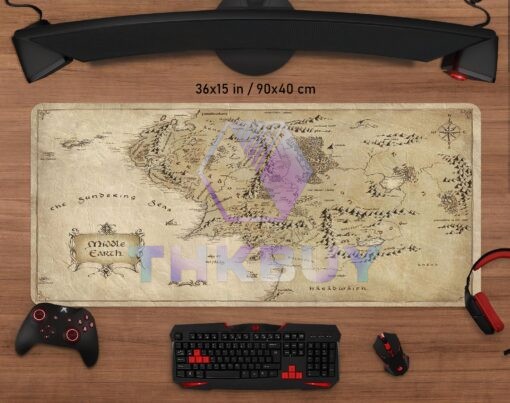 The Lord of the Rings Map LED Desk Mat