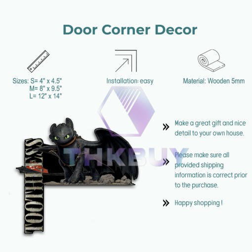 Toothless Door Corner Decor - Image 2