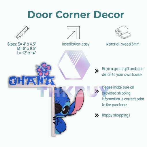 Stitch Ohana Door Corner Decor - Image 4