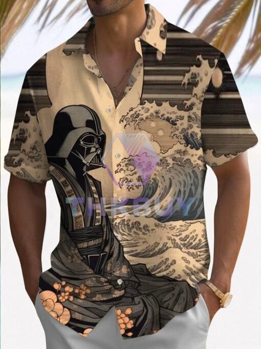 Star War Ukiyoe Hawaiian Shirt - Image 2