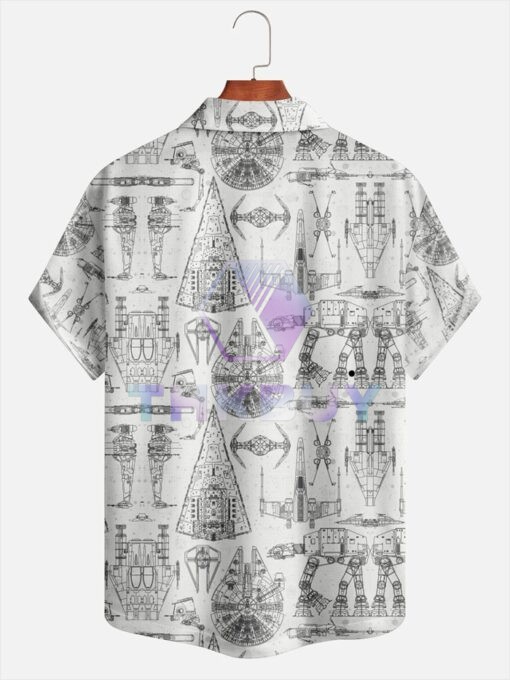 Star Wars Movie Robot Hawaiian Shirt - Image 2