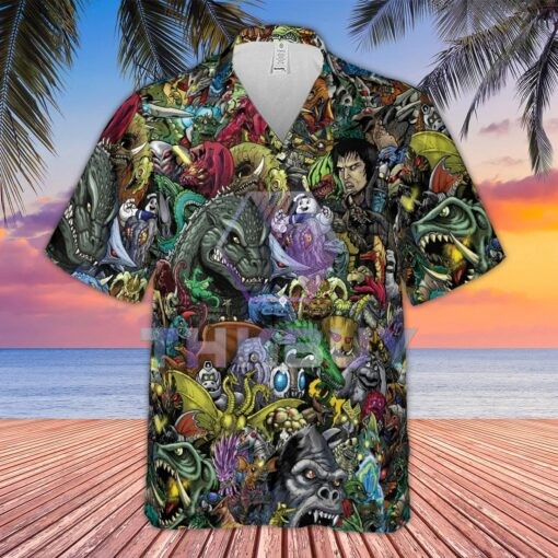 Greatest Monster Festival Kaiju Monster Hawaiian Shirt - Image 3