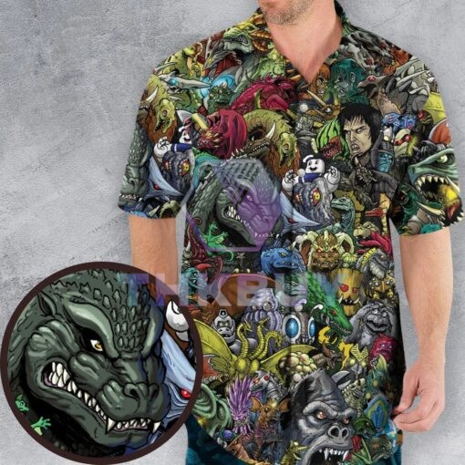 Greatest Monster Festival Kaiju Monster Hawaiian Shirt - Image 2