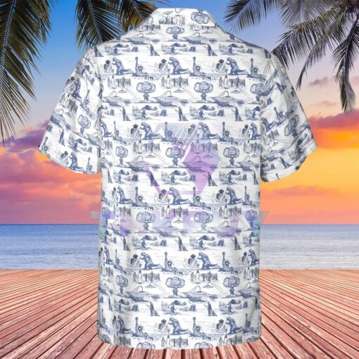 Cold War Apocalypse Godzilla Hawaiian Shirt - Image 4