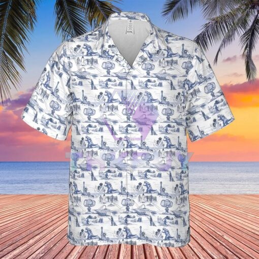 Cold War Apocalypse Godzilla Hawaiian Shirt - Image 3