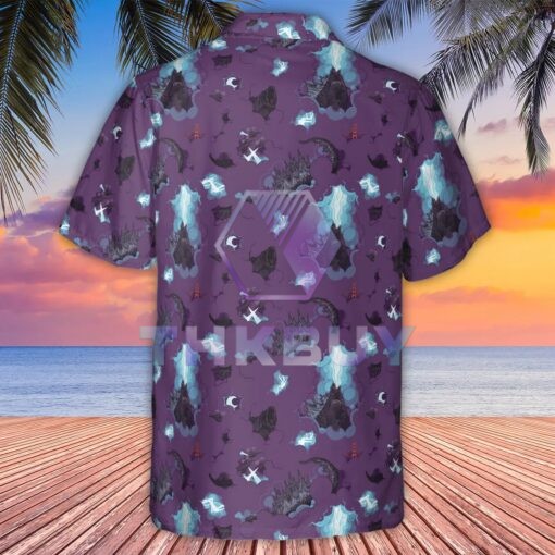 King Of The Monsters Godzilla Hawaiian Shirt - Image 4