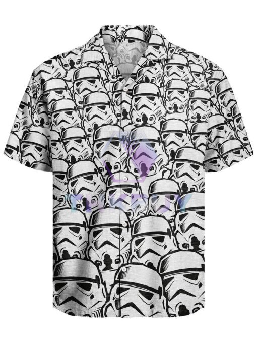 Star Wars Stormtrooper Retro Planet Print Hawaiian Shirt