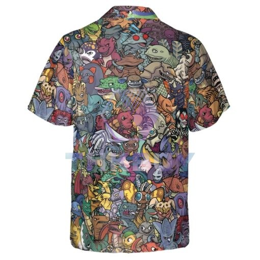 Kaiju Crew Godzilla Hawaiian Shirt - Image 4