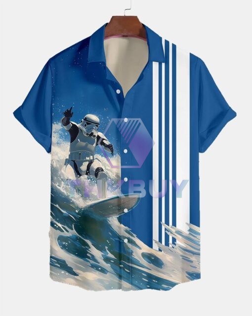 Stormtrooper Holiday Retro Fun Hawaiian Shirt