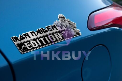 The Book Of Souls Edition Laser Engraved Car Name Emblem - Image 2