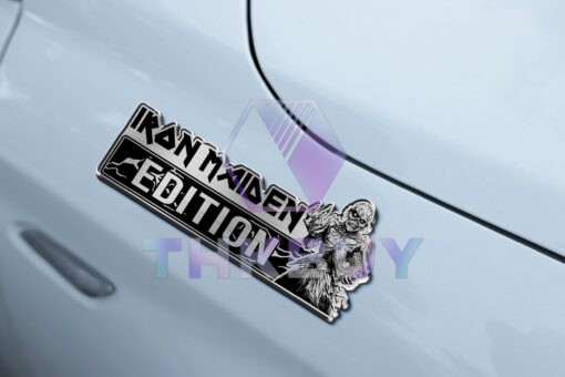 The Book Of Souls Edition Laser Engraved Car Name Emblem - Image 6