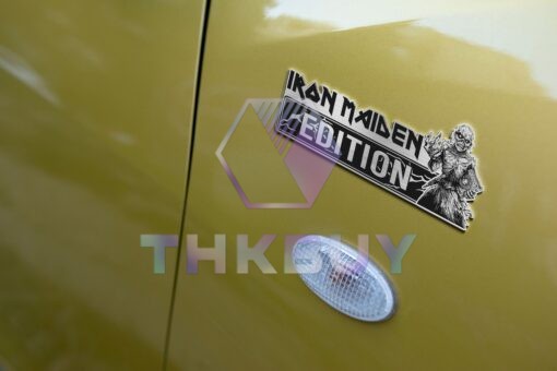 The Book Of Souls Edition Laser Engraved Car Name Emblem - Image 5