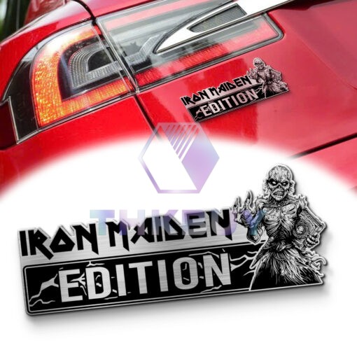 The Book Of Souls Edition Laser Engraved Car Name Emblem