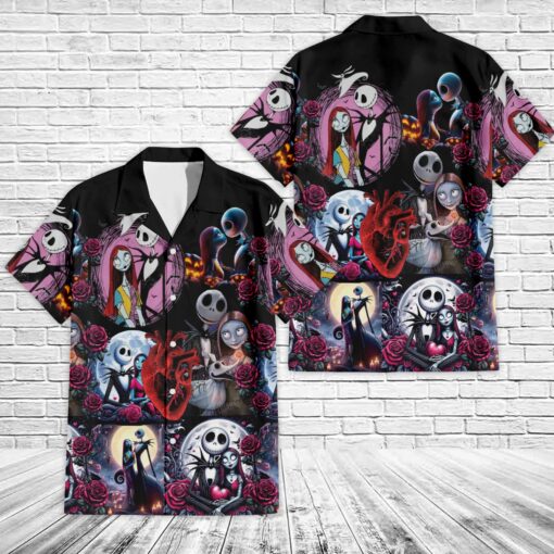 Jack and Sally The Nightmare Before Christmas Hawaiian Shirt