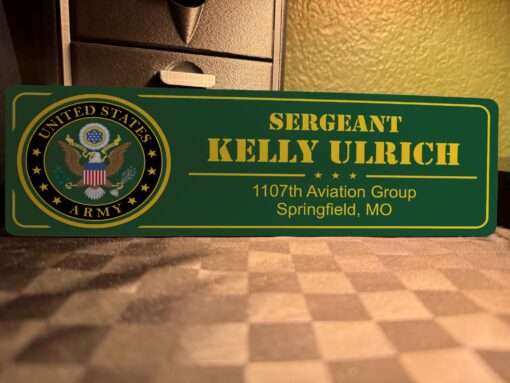 US Army Personalized Sign Name, Rank, Unit And Text - Image 2