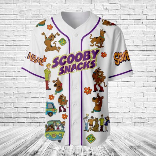 Personalized Scooby Doo And Friends Scooby Snacks Baseball Jersey - Image 2