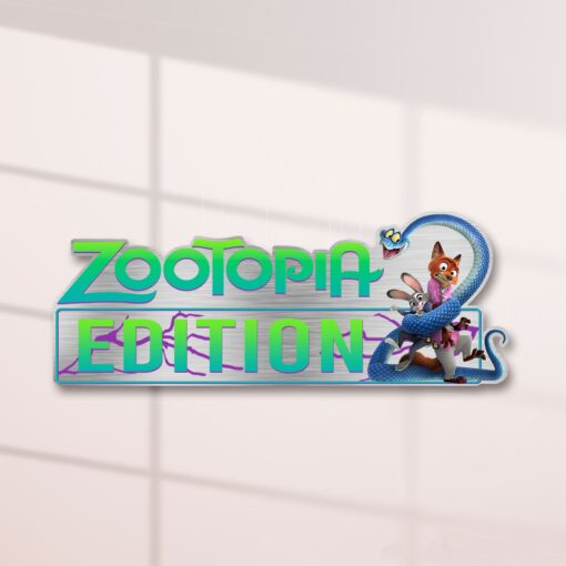 Zootopia 2 Edition Laser Engraved or 3D Inlayed Car Name Badge - Image 2