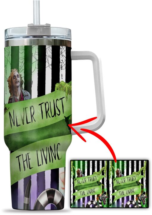 Beetlejuice 40oz Stanley Tumbler - Image 2