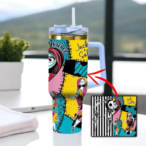 Jack and Sally The Nightmare Before Christmas Version 1 Stanley Tumbler - Image 8