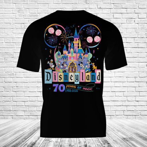 Personalized Disney 70th Anniversary 3D T-Shirt - Image 2