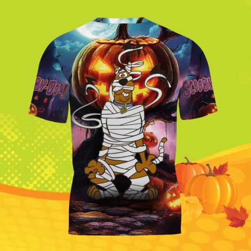 Scooby-Doo Halloween Jack-O-Lantern T-Shirt 3D - Image 3