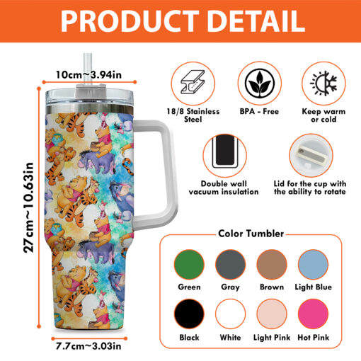 Winnie The Pooh 40oz Stanley Tumbler Version 2 - Image 8
