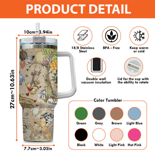 Winnie The Pooh 40oz Stanley Tumbler Version 3 - Image 3