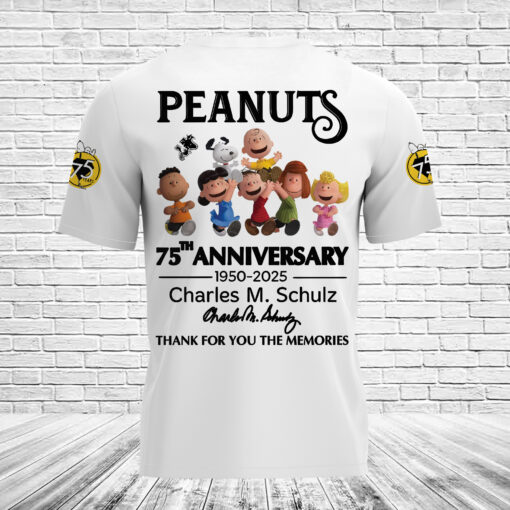 Snoopy Peanuts 75th Anniversary 3D T-Shirt - Image 3