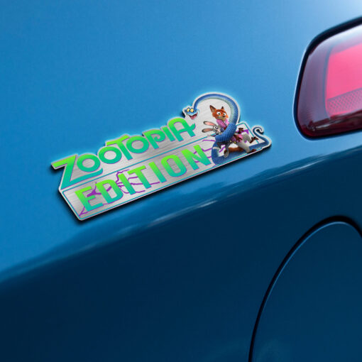 Zootopia 2 Edition Laser Engraved or 3D Inlayed Car Name Badge - Image 3