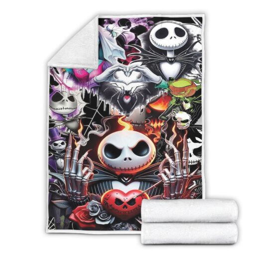 Jack and Sally The Nightmare Before Christmas Blanket - Image 6